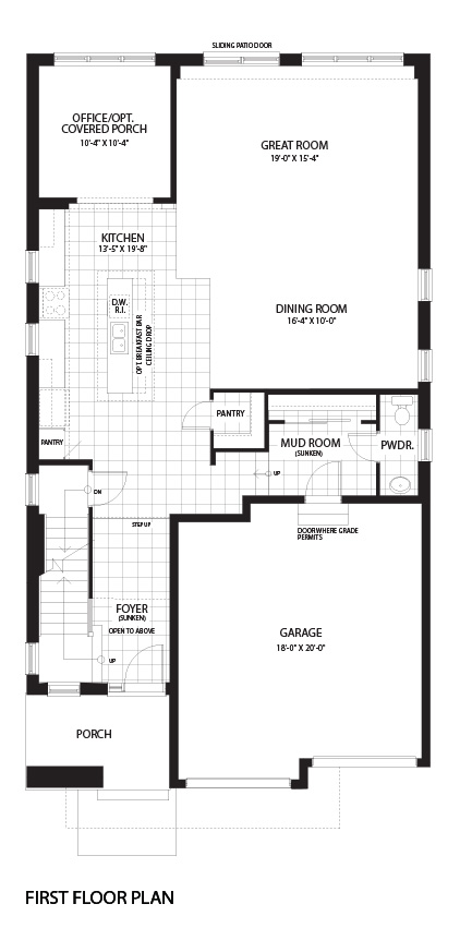 1303 sq.ft. (1175 w/ covered porch)