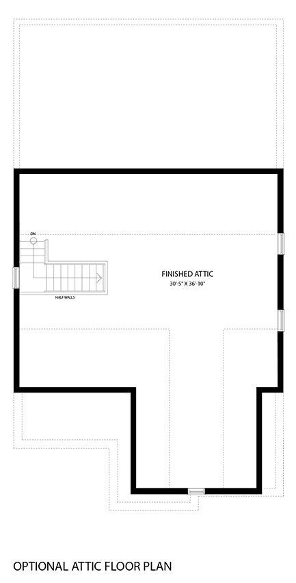 6. Avonlea A - Attic Floor plan
