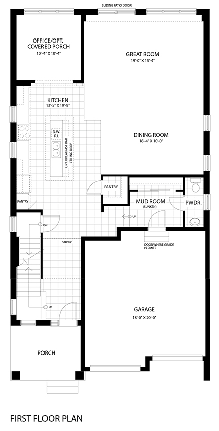 1303 sq.ft. (1175 w/ covered porch)