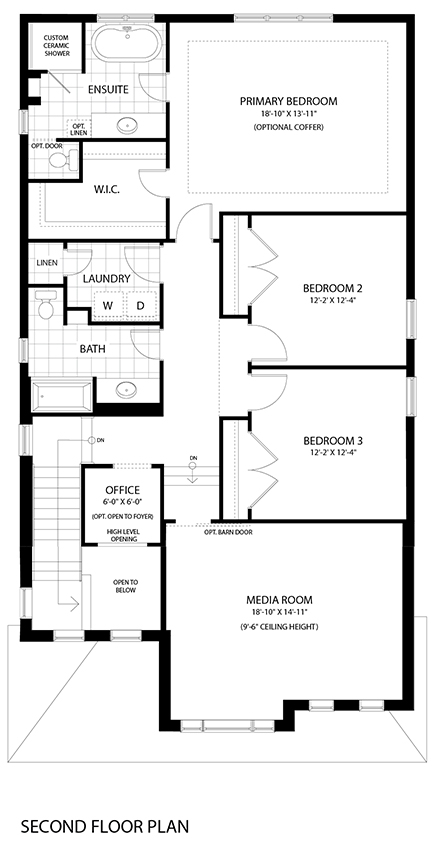 3. Avonlea A - Second Floor Plan