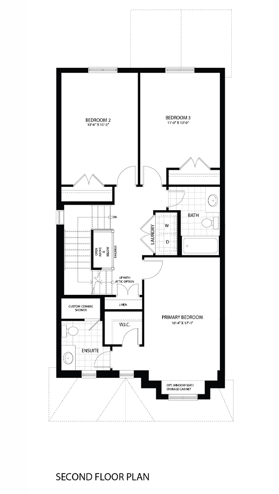 3. Fairfield A - Second Floor Plan