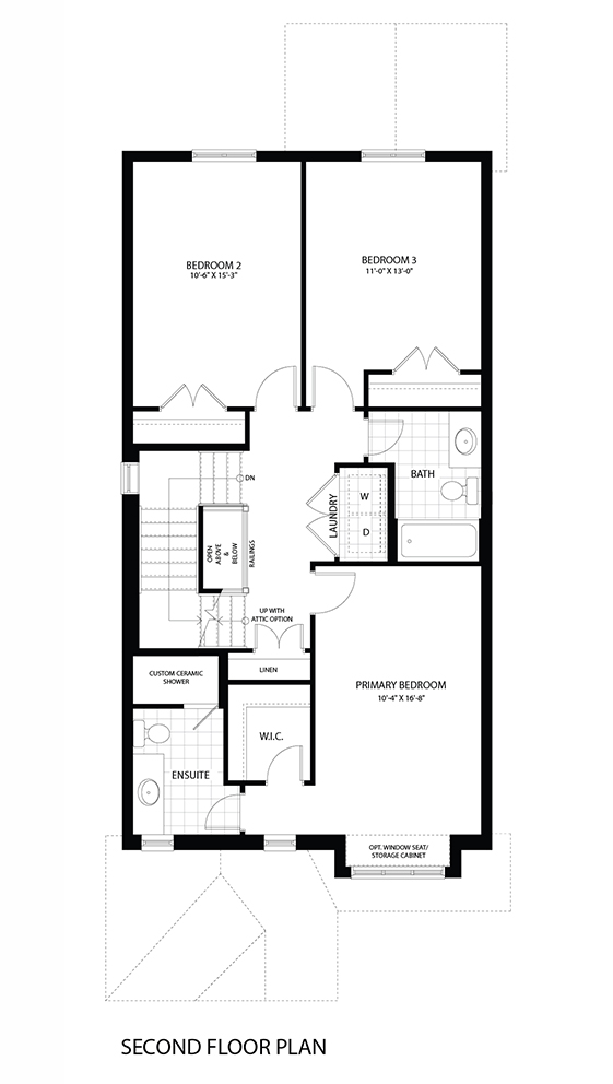 3. Fairfield B - Second Floor Plan