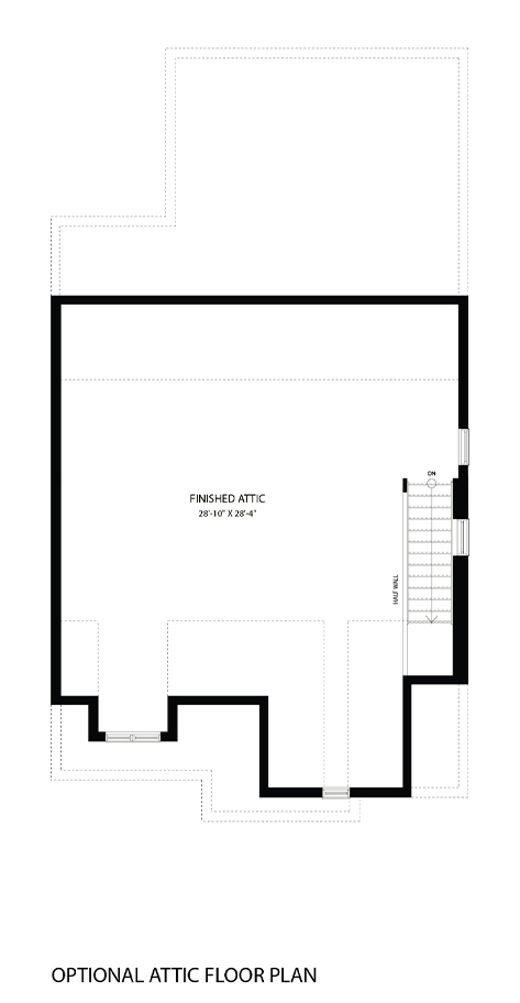 6. Woodland A - Attic floor plan