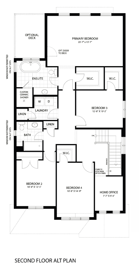 4. Woodland A - Second Floor alt Plan