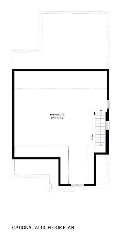 6. Woodland B - Attic floor plan
